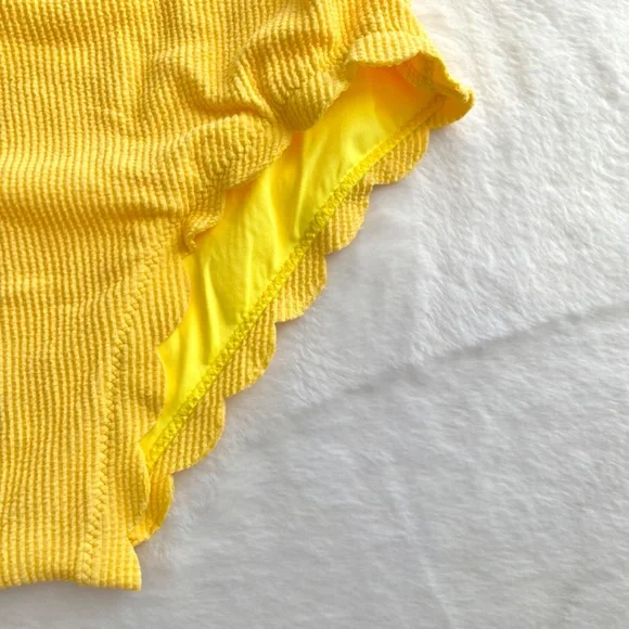 NWT High Waisted Yellow Bikini Bottoms Size Small - Picture 6 of 10